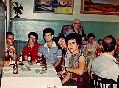 Estudiantes en Madrid Hostal Ardanaz Octubre del 1983
