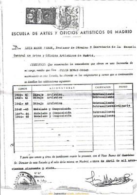 Félix Dones calificaciones finales obtenidas en la Escuela de Artes y Oficios de Madrid
Keywords: Escuela de Artes y Oficios de Madrid