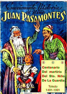 Historia del Santo Niño en Comic publicada en 1991 de Vicente Franco (Texto) y Germán Pérez Duría (Dibujos) Portada
Disponible  en la Ermita del Santo Niño en para su adquisición
Keywords: Cómic
