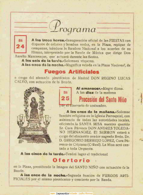Keywords: Fiestas 1951