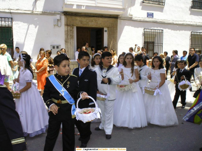 Corpus Christi 2006. Procesión con los niños que han hecho la comunión este año
