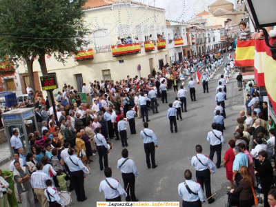 24 de Septiembre de 2006. Banda de Cornetas,Tambores y Majorettes comenzando el desfile
