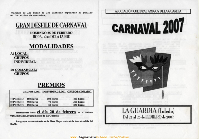 Programa del Carnaval 2007 (1/2)
