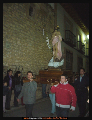 Procesión del reencuetro Semana Santa 2009
Imagen de Cristo resucitado. La procesión del reencuentro sale el Domingo de Resurrección tras la vigilia pascual.
