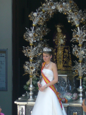 La Reina 2007 en la Ofrenda

