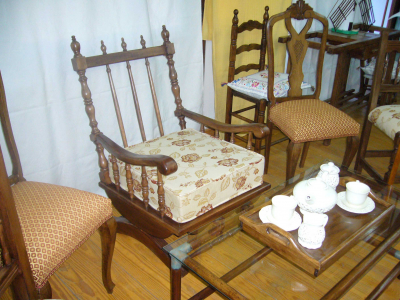 Muebles restaurados
En la exposición de la Casa de los Jaenes
