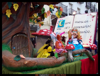 Carroza Fastastica Fantasía
Desfile de carnaval el domingo 1 de Marzo de 2009. En la foto la carroza del grupo Fantástica fantasía, ganador de múltiples premios en los concursos de muchos pueblos a los que se han presentado.
Keywords: fantastica fantasia