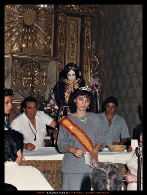 27-9-1986
Isabel Araque, reina de las fiestas del año 1986.
Keywords: Isabel Araque reina año 1986