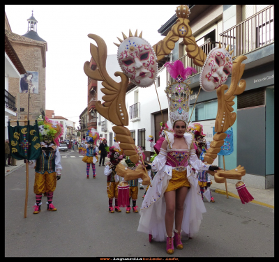 Carnaval 2016
Desfile de comparsas,  carnaval  21-2-2016
Comparsa de Villasequilla, ganadora del segundo premio comarcal.
Keywords: Desfile carnaval 
