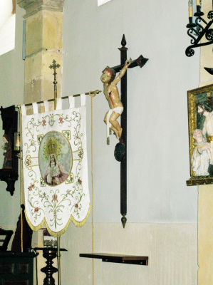 Imagen del Santo Niño de la capilla de la Balesquida de Oviedo tomada el 15-7-2012 por un peregrino muy especial para esta web
