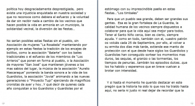 Página 3. Pregón de de Dña. Juncal Roldán Juez en las fiestas de Castilla la Mancha 2013
