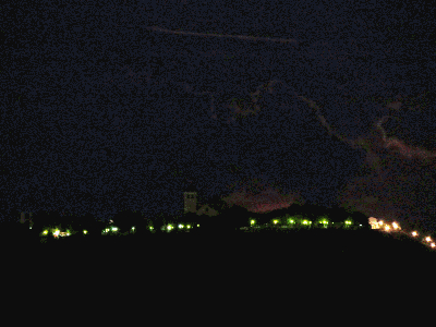 Salida de la luna azul vista desde la Vega a 4 Kms del pueblo.1-8-2015
