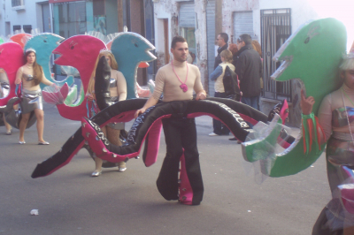 10 de Febrero de 2008. Desfile de Carnaval. Comparsa comarcal
