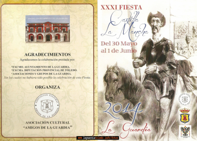 Portada programa
Programa de Fiestas de Castilla La Mancha 2014
Keywords: castilla la mancha 