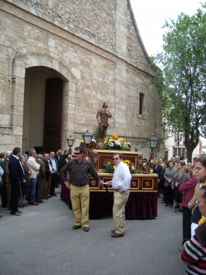 15 de mayo de 2008 , salida de San Isidro de la iglesia
