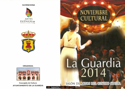 Noviembre Cultural 2014
Programa de actos que se realizan durante el mes de noviembre.
Keywords: noviembre teatro