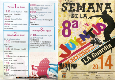 Programa de actos de la 8ª Semana de la Junventud.
EVENTOS POPULARES: < Semana de la Juventud
Keywords: seman de la juventud