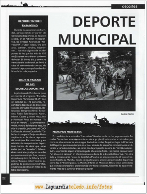 El Balcón de La Guardia
Nº 1 de la revista cultural de información local  el Balcón de La Guardia
Pagina 22



Keywords: revista cultural