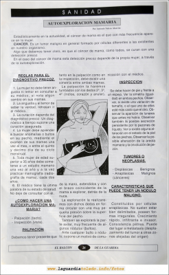 Primer número de "El Balcón de La Guardia" aparecido en el otoño del 1995. Pág.26
Keywords: el balcon de la guardia