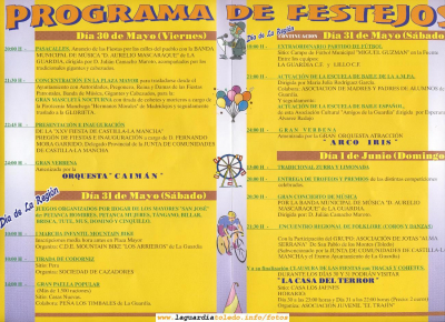 Programa de festejos de las Fiestas de Castilla la Mancha 2008 (2/2)
