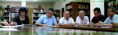 Comisión de festejos Fiestas 2010 (3 de julio 2010)
Keywords: Comisión de festejos 2010 (3 de julio 2010)