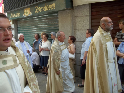 Don Marcelino Casas
Durante la procesión de Corpus Crhisti, en Toledo, por la calle Comercio camino de la plaza de Zocodover

