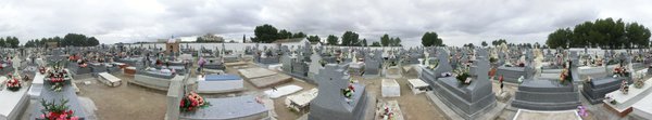 Vista panorámica de 360º del cementerio de La Guardia
