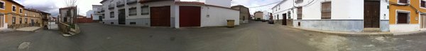 La plaza de la Cruz Verde en el formato de visualización interactivo con controles
