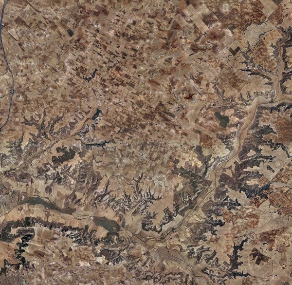 Superficie de 100 Km2 (10x10 Kms) al Noreste de La Guardia en el formato de visualización interactivo
Nuestro pueblo se encuentra en el extremo inferior izquierdo del mapa
