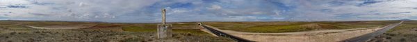 Panorámica de 360º desde un punto en alto equidistante de La Guardia y El Romeral
