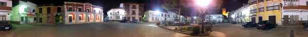 Foto panorámica nocturna de 360º de la Plaza Mayor
